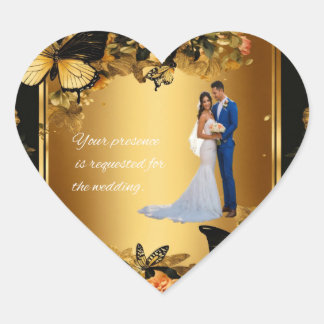 Adesivo Coração Saqueadores de casamento