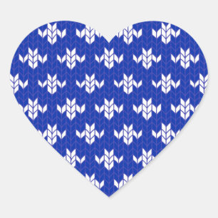 Adesivo Coração SCANDIA BLUE KNIT Heart Stickers