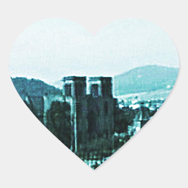 Adesivo Coração Scotland Inverness Castle Art snap-38784 jGibney (Frente)