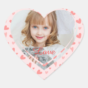 Adesivo Coração Script Photo Heart and Love