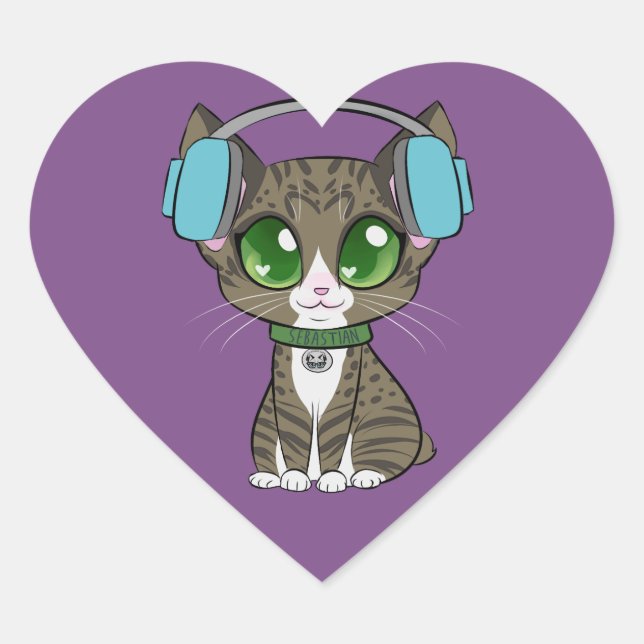 Adesivo Coração Sebastian Classic Heart Sticker (Frente)