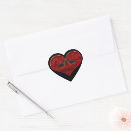 Adesivo Coração Seja O Meu Namorados Beijando Os Doves