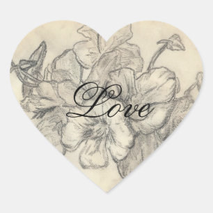Adesivo Coração selo do amor