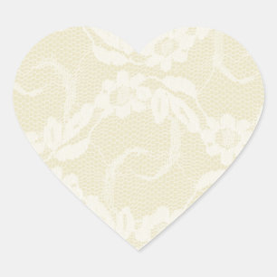 Adesivo Coração Selos ocidentais do casamento do laço do país