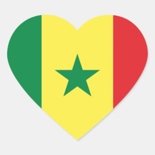 Adesivo Coração senegal