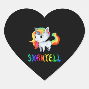 Adesivo Coração Shantell Unicorn