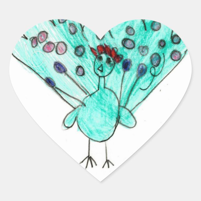 Adesivo Coração Sherise: Heart Sticker (Frente)