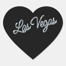 Silver Las Vegas Sparkles Sticker