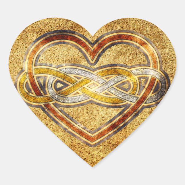 Adesivo Coração Símbolo dupla Infinity Heart BiColor (Frente)