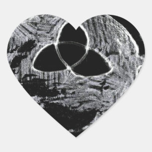 Adesivo Coração símbolo wiccan para as bruxas