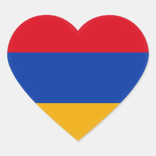 Adesivo Coração Sinalizador Armênia (armênio)