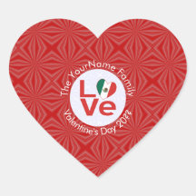 Sinalizador de LOVE Vermelho Mexicano Personalizad