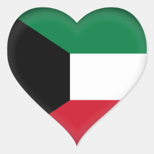 Adesivo Coração Sinalizador Kuwait