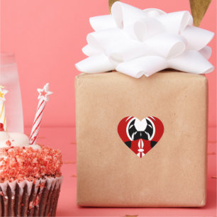 Adesivo Coração Sinalizador Queniano