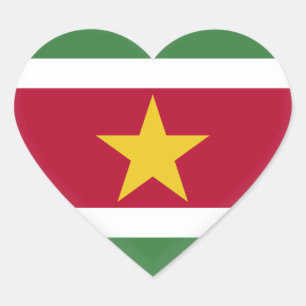 Adesivo Coração Sinalizador Suriname