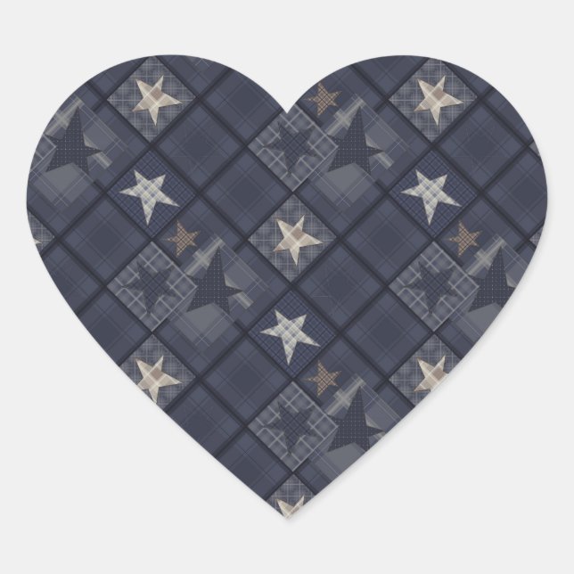 Adesivo Coração Sistema azul (Frente)