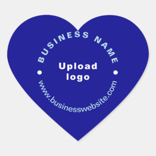 Adesivo Coração Site De Empresa No Blue Heart Sticker