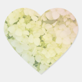 Adesivo Coração Soft Pastel Rainbow Hydrangea