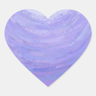 Adesivo Coração Sol roxo