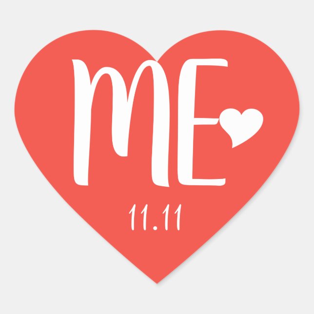 Adesivo Coração Solteiro Dia Eu bondade e compaixão CC1071 (Frente)