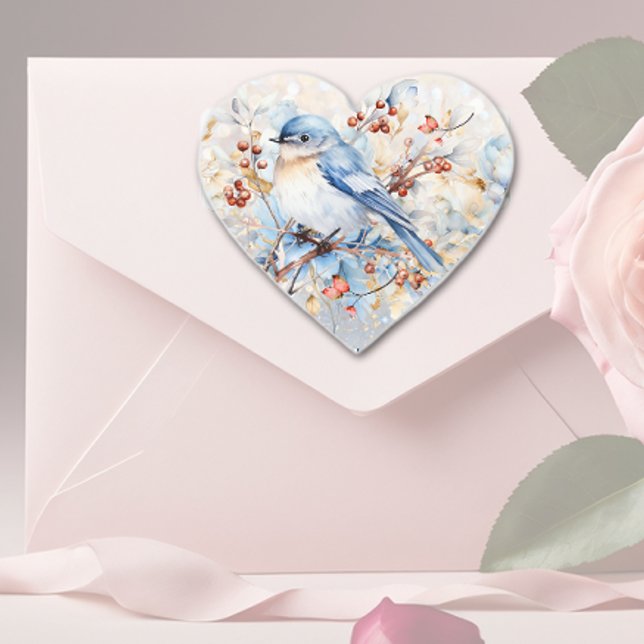 Adesivo Coração Song Bird & Berries (Criador carregado)