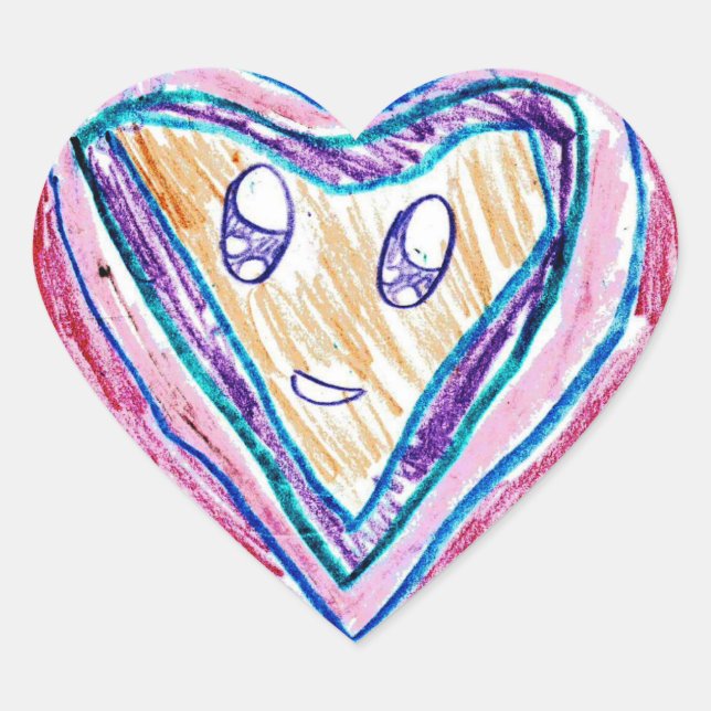 Adesivo Coração Sophia N. : Heart Sticker (Frente)