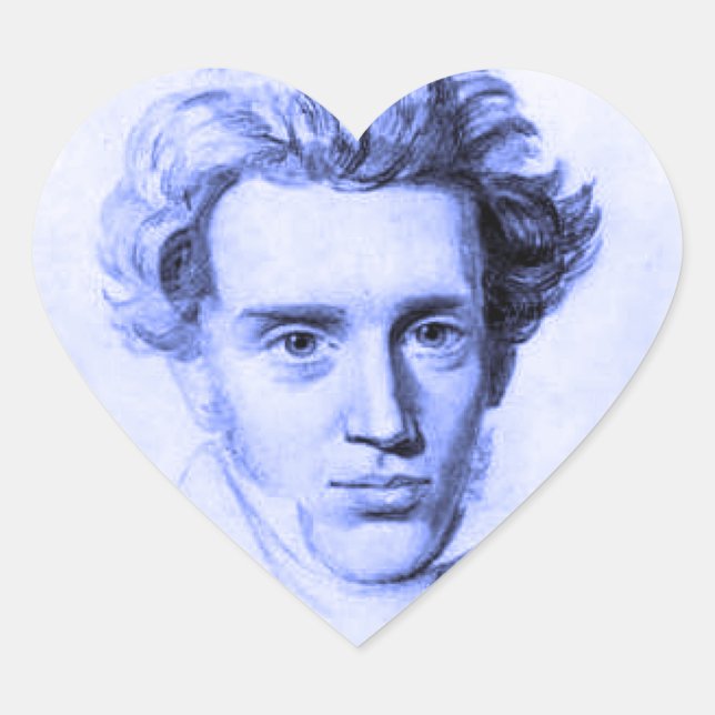 ADESIVO CORAÇÃO SOREN KIERKEGAARD (Frente)