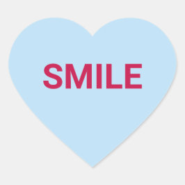 Adesivo Coração Sorria de conversa de Dia de os namorados engraçad