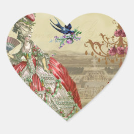 Adesivo Coração Souvenirs de Versailles Envelope Seal