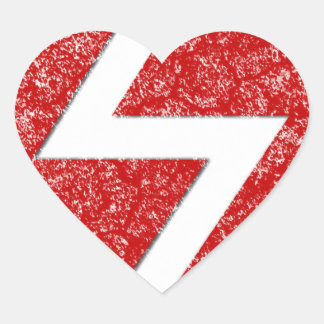 Adesivo Coração Sowilo Rune