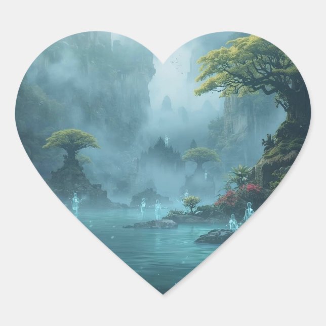 Adesivo Coração Spirits by the Still Waters (Frente)