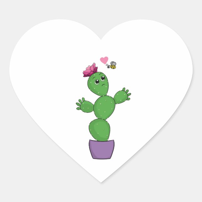 Adesivo Coração Sticker (Frente)