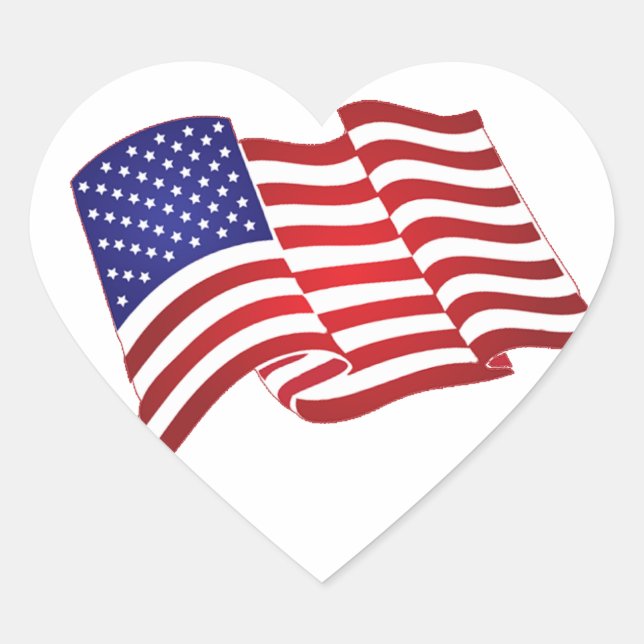 Adesivo Coração Stickers Americanos (Frente)