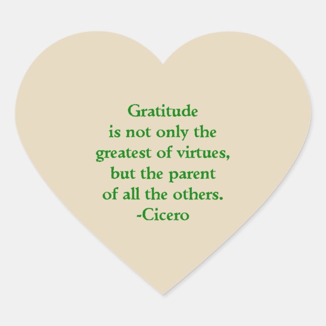 Adesivo Coração Stickers Gratitude (Frente)