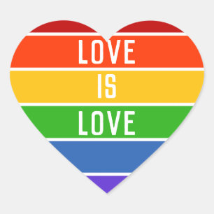 Adesivo Coração Stribow White Love é Love