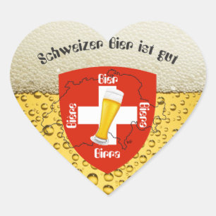 Adesivo Coração Suíça - Suisse Svizzera - Svizra - Switzerland