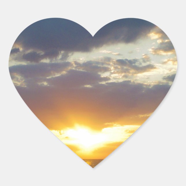 Adesivo Coração SunSet (Frente)