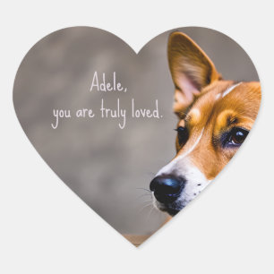 Adesivo Coração Suporte a utismo - Mensagem de amor - Verdadeirame