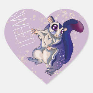 Adesivo Coração Sweet Sugar Glider Baby