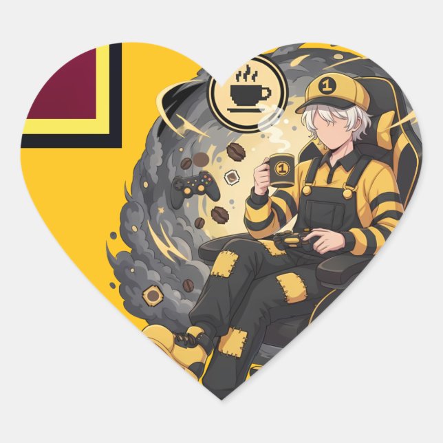 Adesivo Coração T-Shirt (Frente)