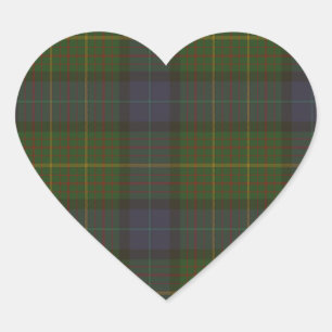 Adesivo Coração Tartan do Estado da Califórnia