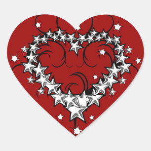 Adesivo Coração tatuagens_008(1) TATUAGEM DE CORAÇÃO DE AMOR VERME