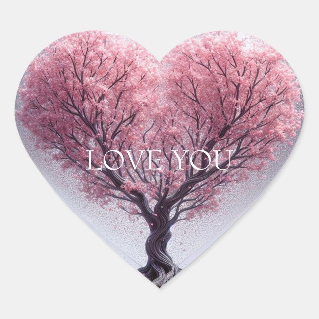 Adesivo Coração Te Amo (Frente)