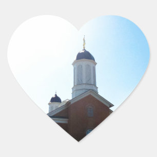 Adesivo Coração templo mórmon de vernal utah lds