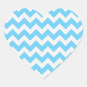 Adesivo Coração Tendy Chevron Heart Stickers