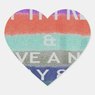 Adesivo Coração Tenha Um Bom Dia e Uma Noite Melhor Mantenha-O Fre