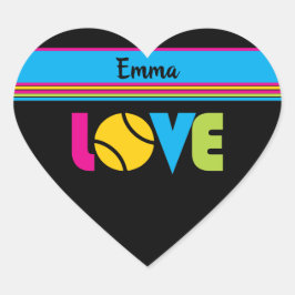 Adesivo Coração Tênis BÁSICO LOVE - nome personalizado
