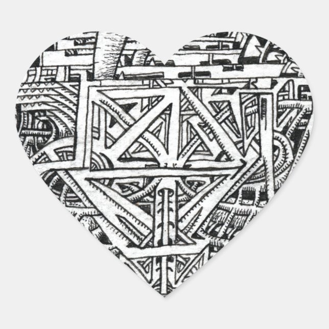 Adesivo Coração Tentacle Tank de Brian Benson (Frente)