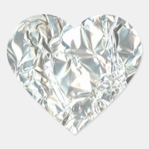 Adesivo Coração Tin Foil Diamond Heart Sticker
