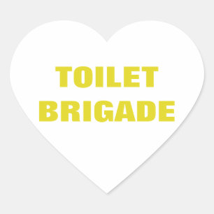 ADESIVO CORAÇÃO TOILET BRIGADE